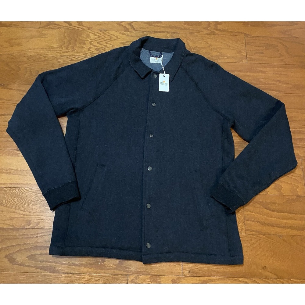 Marine Layer Men Landry  Quilted Overshirt Shirt Jacket Shacket Medium NWT $129